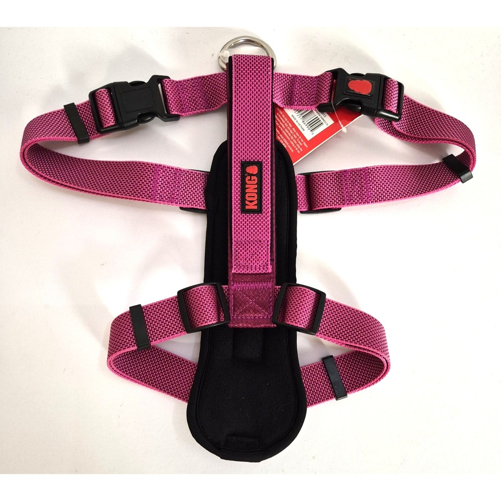 Kong Dog Padded Harness 20 Traffic Maroon Size XL Girth 32-49 In. NWT - Picture 2 of 9